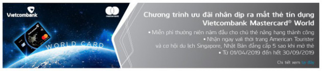 Vietcombank mạnh tay khuyến mãi dịp ra mắt thẻ Vietcombank Mastercard World - Ảnh 1.