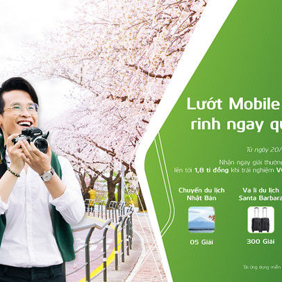 Vietcombank triển khai chương trình “Lướt Mobile B@nking – Rinh ngay quà du lịch”