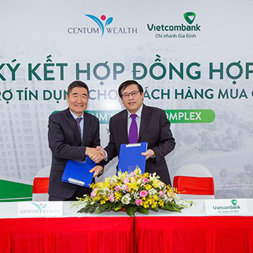 Vietcombank và Bách Phú Thịnh ký kết hợp đồng tài trợ tín dụng cho dự án Centum Wealth
