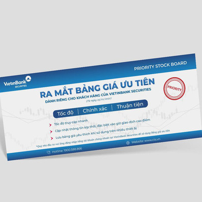 VietinBank Securities ra mắt Bảng giá ưu tiên