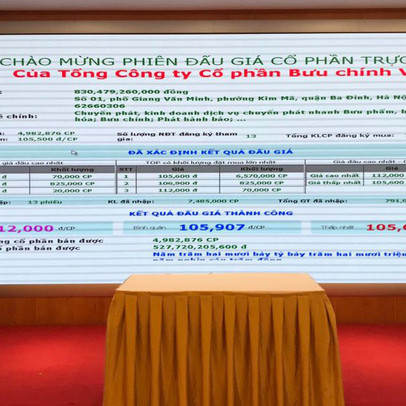 Viettel bán đấu giá thành công 4,98 triệu cổ phiếu Viettel Post, thu về gần 528 tỷ đồng