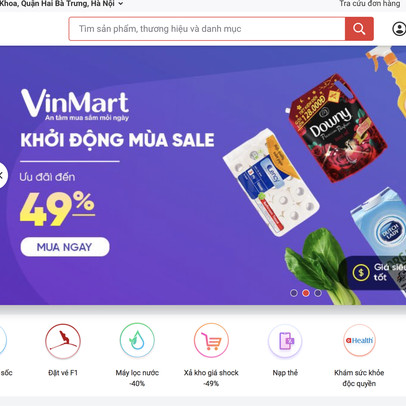 Vincommerce tạm dừng toàn bộ hoạt động bán hàng trên website Adayroi kể từ 18h ngày 17/12