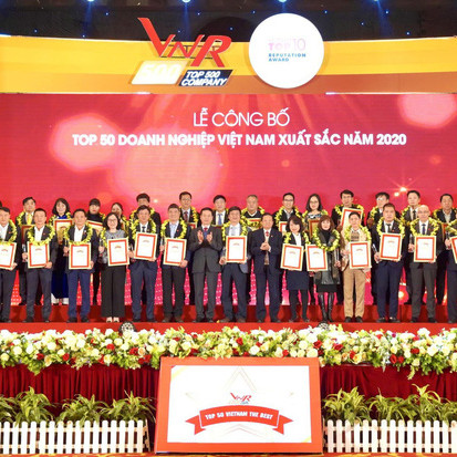 Vinh danh Top 50 doanh nghiệp Việt Nam Xuất sắc năm 2020