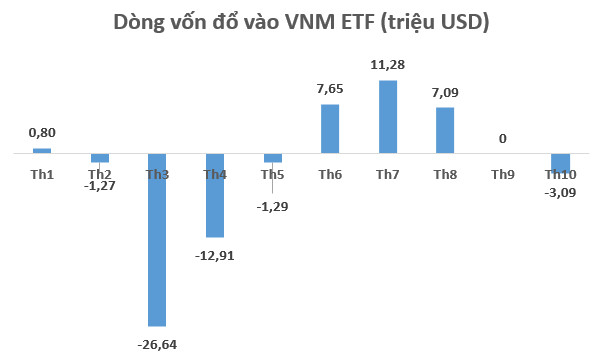 VNM ETF lần đầu bị rút vốn sau 2 tháng - Ảnh 1.