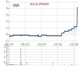 VNX công bố trả cổ tức tiền mặt tỷ lệ 50% sau khi cổ phiếu tăng trần 10 phiên liên tiếp - Ảnh 1.