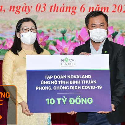 Với tổng ngân sách 60 tỷ đồng cho quỹ phòng, chống Covid-19, tập đoàn Novaland vừa ủng hộ Bình Thuận 10 tỷ đồng