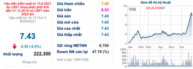 Vosco (VOS): Cổ phiếu nằm sàn sau 10 phiên trần, mục tiêu tái cơ cấu khoản nợ cuối cùng tại BaovietBank và có lãi trở lại 30 tỷ đồng trong năm 2021 - Ảnh 2.