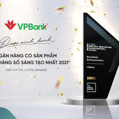 VPBank là đại diện duy nhất nhận giải “Ngân hàng số sáng tạo nhất 2021”