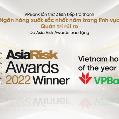 VPBank lần thứ 2 nhận giải "Ngân hàng xuất sắc năm" về quản trị rủi ro