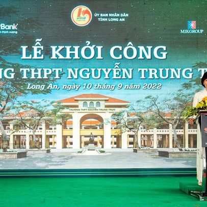 VPBank tài trợ 130 tỷ đồng xây dựng trường học tại Long An