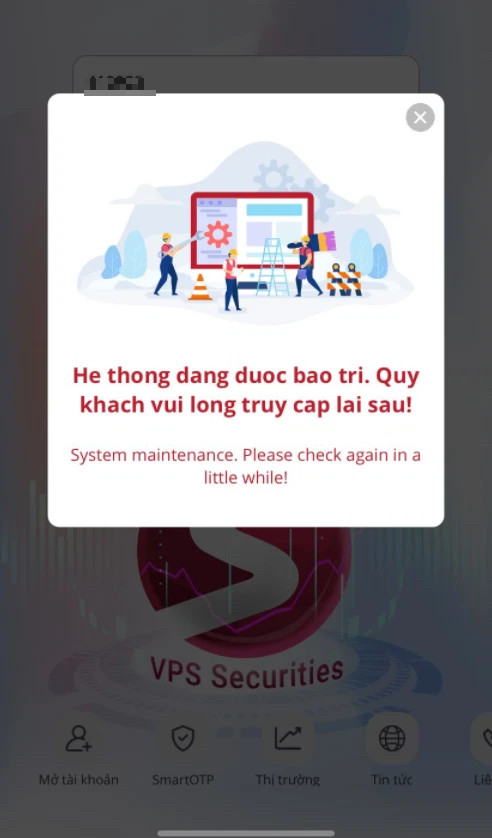 VPS liên tục gặp sự cố, loạt khách hàng không đăng nhập được vào hệ thống giao dịch - Ảnh 1.