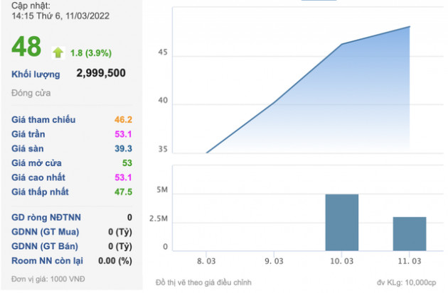Vừa chào sàn UPCoM, một cổ phiếu đã tăng gấp đôi chỉ sau 4 phiên giao dịch - Ảnh 1.