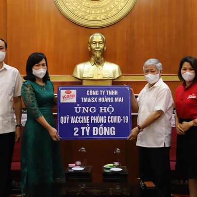 Vuông tròn yêu thương – Cùng Karo ủng hộ quỹ Vaccine phòng chống Covid-19