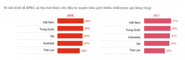 Vượt mặt Trung Quốc, Việt Nam tiếp tục dẫn đầu APEC trong thu hút vốn đầu tư xuyên biên giới - Ảnh 1.