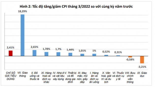 Xăng dầu là nguyên nhân chính làm chỉ số giá tiêu dùng tháng 3/2022 tăng - Ảnh 2.