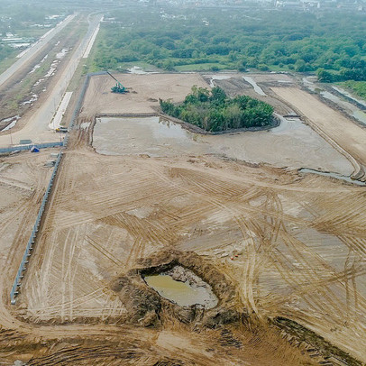 Xây đường nối vào trong dự án Sài Gòn Sport City