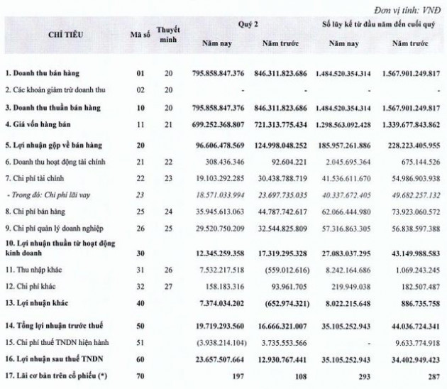 Xi măng Vicem Bút Sơn (BTS): Quý 2 lãi 24 tỷ đồng tăng 82% so với cùng kỳ - Ảnh 1.