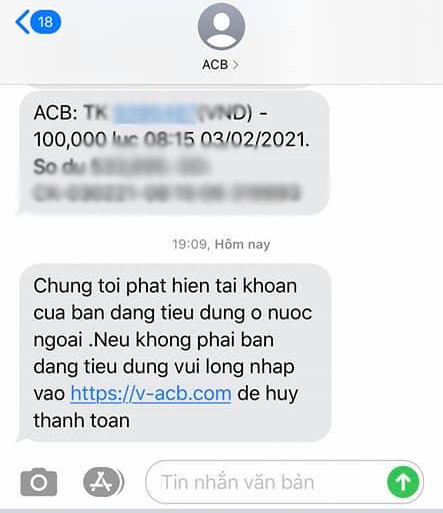 Xuất hiện hàng loạt tin nhắn lừa đảo từ SMS Brand ngân hàng