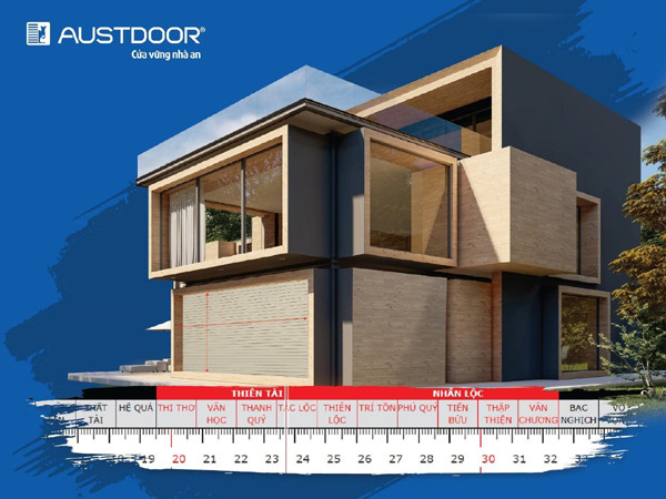 Austdoor ra mắt bộ sưu tập cửa cuốn phong thủy