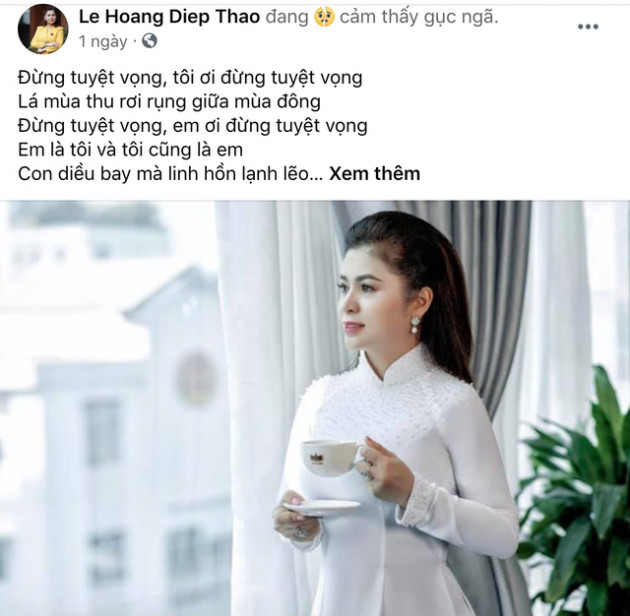 Bà Lê Hoàng Diệp Thảo nói 'gục ngã' sau vụ li hôn nghìn tỷ với 'Vua cà phê'