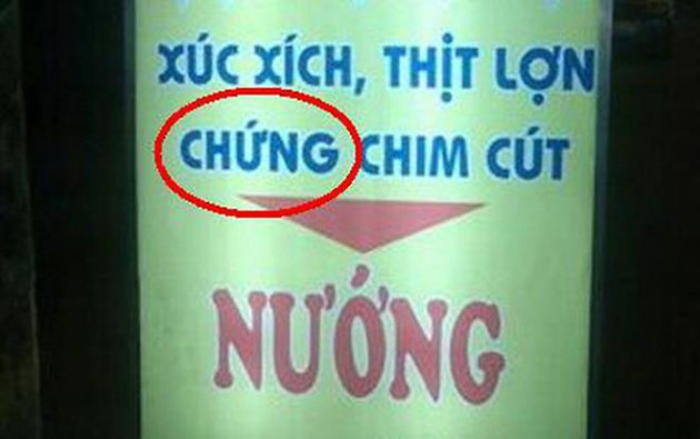 Biển quảng cáo sai chính tả khiến dân mạng cười lăn lộn