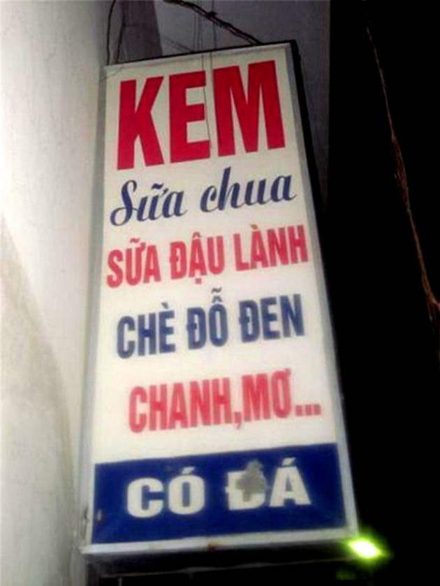 Biển quảng cáo sai chính tả khiến dân mạng cười lăn lộn