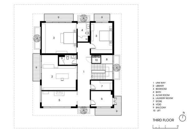 Biệt thự hiện đại 3 tầng đẹp ngỡ ngàng với ý tưởng thiết kế từ bụi tre