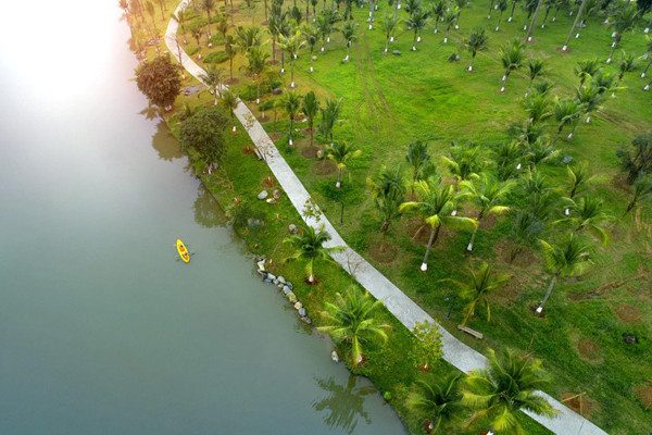 Bình minh tuyệt đẹp ở Ecopark