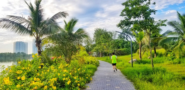 Bình minh tuyệt đẹp ở Ecopark