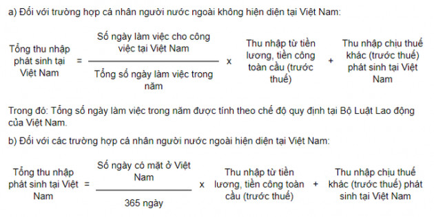 Cách tính thuế thu nhập cá nhân từ tiền lương, tiền công