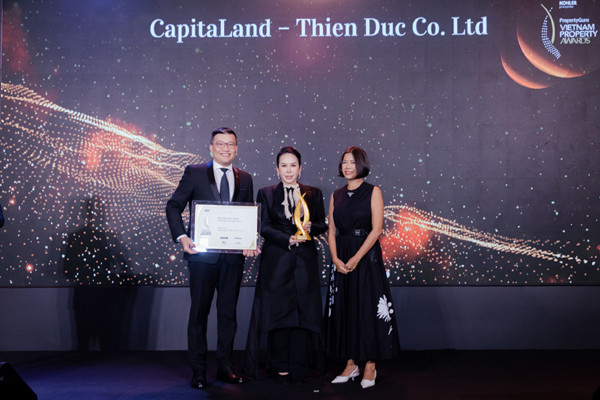 CapitaLand Development được vinh danh ‘Nhà phát triển BĐS bền vững xuất sắc’ 2021