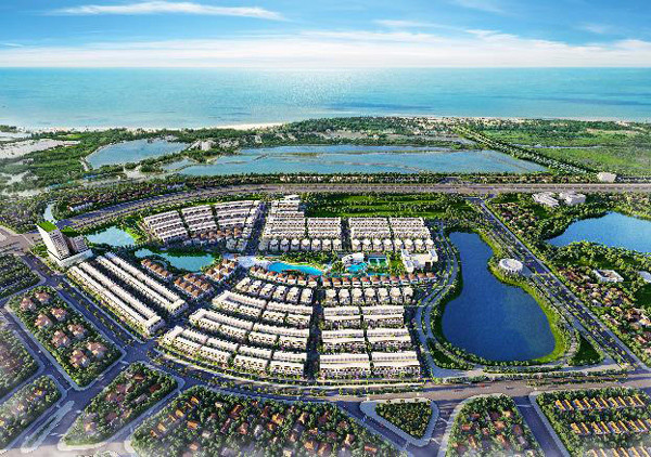 Cất nóc nhà phố vườn giai đoạn 1 dự án La Vida Residences