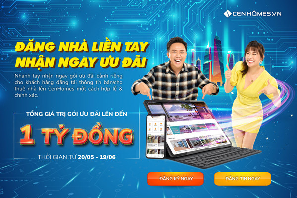 CenHomes tung gói quà tặng lên đến 1 tỷ đồng