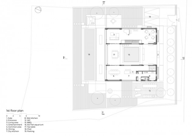 Choáng ngợp với biệt thự gần 500m2 có ao cá giữa nhà ở Tam Đảo