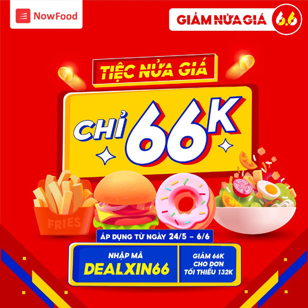 Có gì bất ngờ trên NowFood vào mùa sale giữa năm?