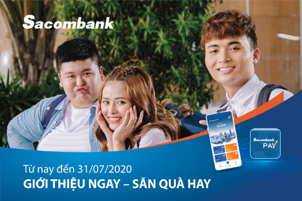 Cơ hội hoàn tiền khi dùng Sacombank Pay