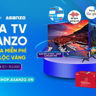 Cơ hội nhận quà tài lộc khi mua tivi Asanzo