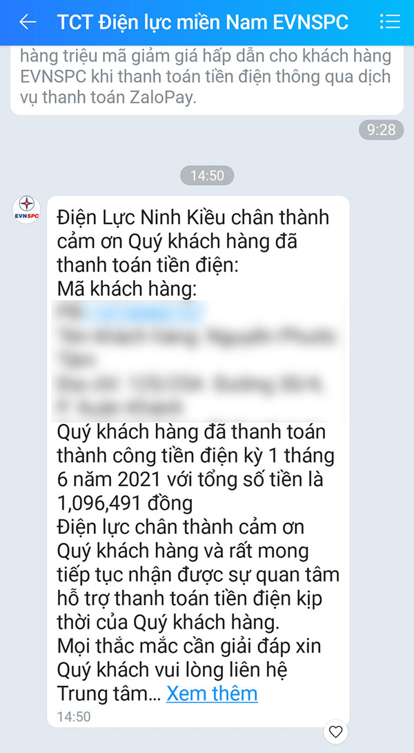 Covid-19, EVNSPC khuyến khích khách thanh toán tiền điện, sử dụng dịch vụ trực tuyến