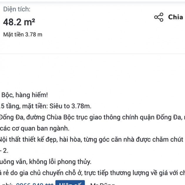 'Cú nổ' 600 triệu/m2, mặt tiền đường Chùa Bộc đắt như phố cổicon