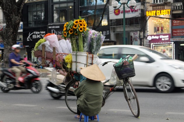 mưu sinh,nghề kiếm sống,bán hoa,lập nghiệp