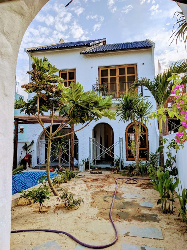 Đắm mình trong ngôi nhà phong cách Địa Trung Hải ở Hội An