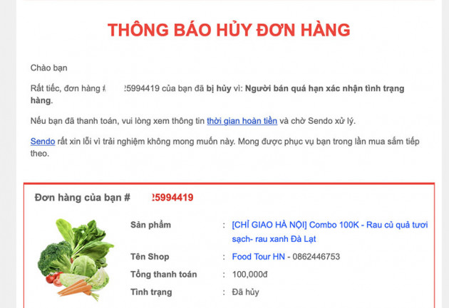 Đặt mua một thùng rau thịt, háo hức lên mâm thì bị 'mất ăn'