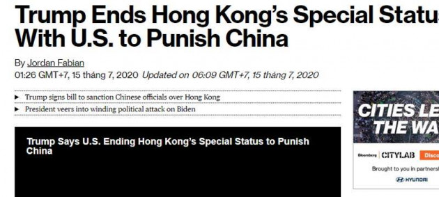 Donald Trump ra quyết định, sức mạnh Trung Quốc 10 nghìn tỷ USD tụt dốc