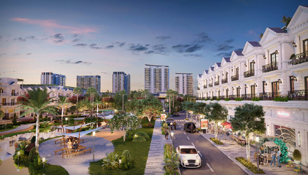 Dự án Tiến Lộc Garden bàn giao shophouse thiết kế tân cổ điển
