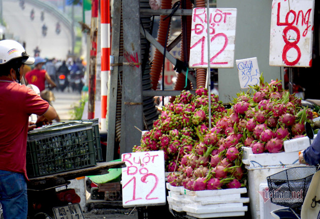 Dưa hấu 5 nghìn, thanh long 8 nghìn: Phơi nắng vỉa hè chờ giải cứu