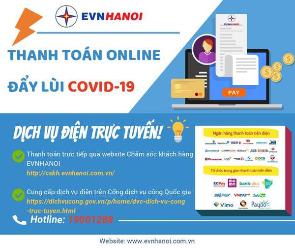 EVNHANOI đẩy mạnh số hóa, cung cấp dịch vụ điện trực tuyến khắp Thủ đô