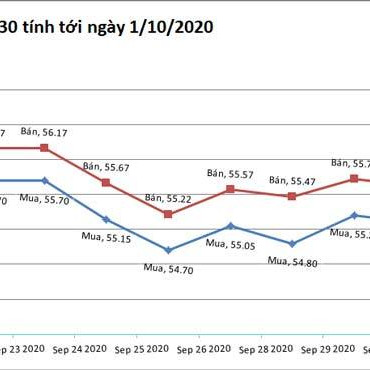 Giá vàng hôm nay 1/10: Trump - Biden căng thẳng, vàng tăng vọticon