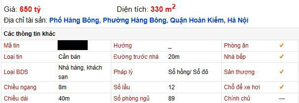 Giữa mùa dịch khách sạn phố cổ Hà Nội rao bán gần 2 tỷ đồng/m2 ảnh 3