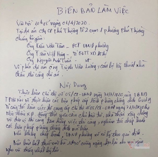 Hà Nội kiểm tra công trình xây dựng thi công khi cách ly toàn xã hội