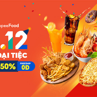 Hàng nghìn ưu đãi trong sự kiện 12.12 - ShopeeFood Siêu đại tiệcicon